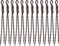 Paracord Keychain Paracord Bag Charm 12pcs Braided Nylon Rope Keychain Cord by Cmidy
