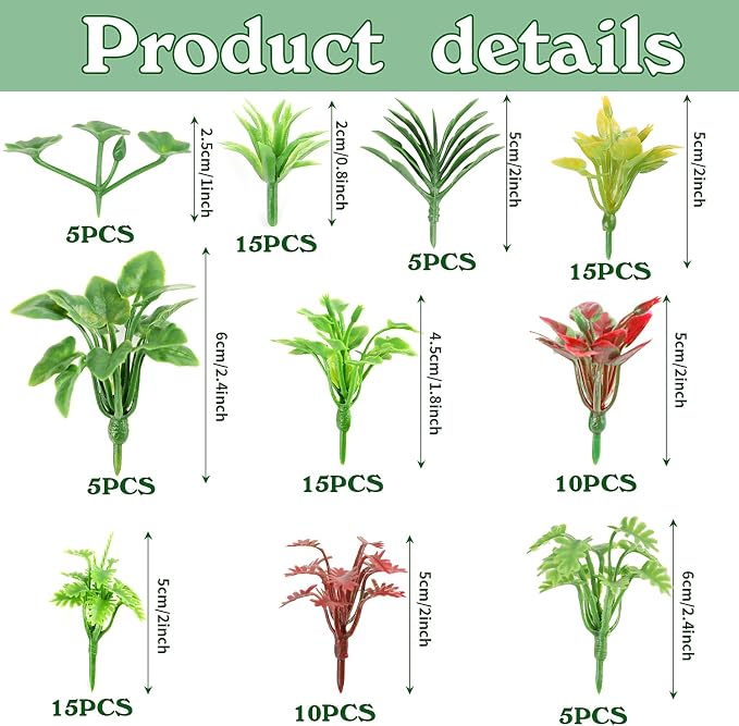 FOIMAS 100pcs Miniature Plant Set - Image 2