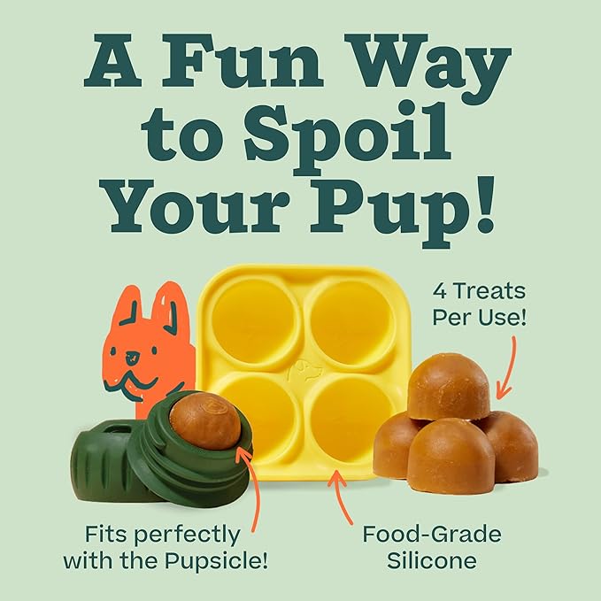 WOOF Pupsicle Treat Tray Mold, Small 10-25 lbs, Silicone Molds - Image 2
