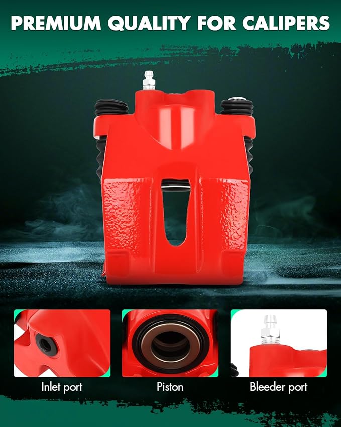 SCITOO 184858 184859 Disc Brake Calipers Assembly Red Fit For Ford For F-150 2004-2011,For Lincoln Mark LT 2006-2008