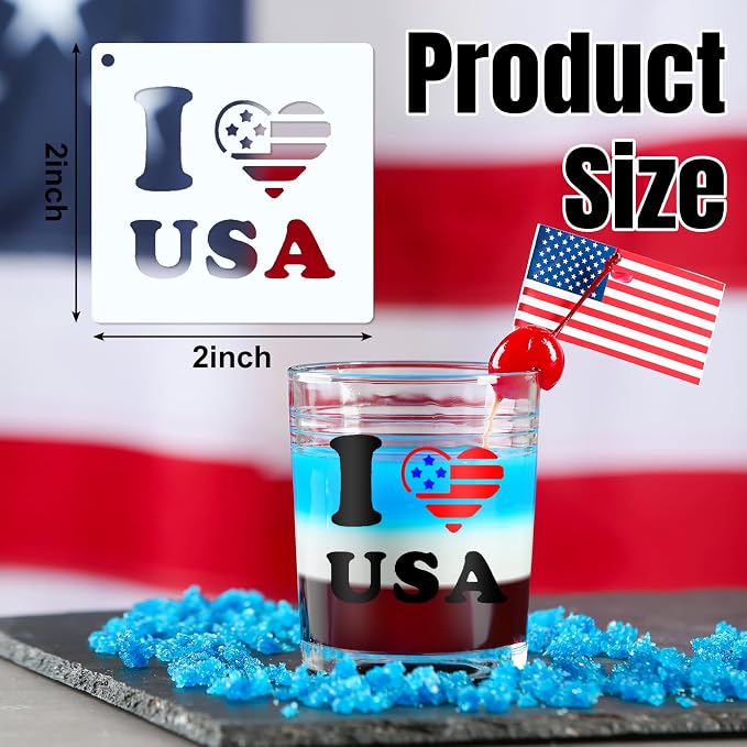 Fainne 100 Pcs 2 Inch Stencils Small Stencils - Image 2