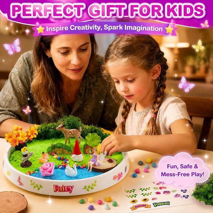 Carolart Spinning Fairy Garden Sensory Bin - Image 6