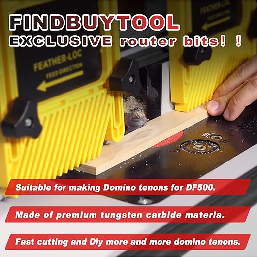 FindBuyTool Router Bits Tool Set for Festool Domino Tenons
