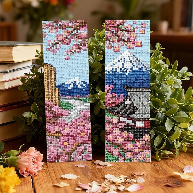 ACRNIGHEET 6PCS Cross Stitch Bookmark Kit - Image 6