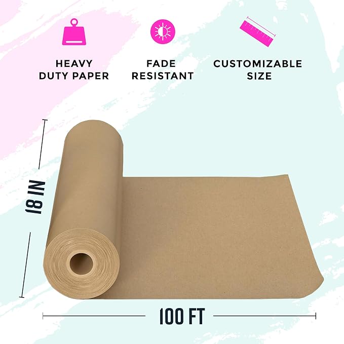 Bryco Goods Brown Kraft Packing Paper Rolls - Image 3