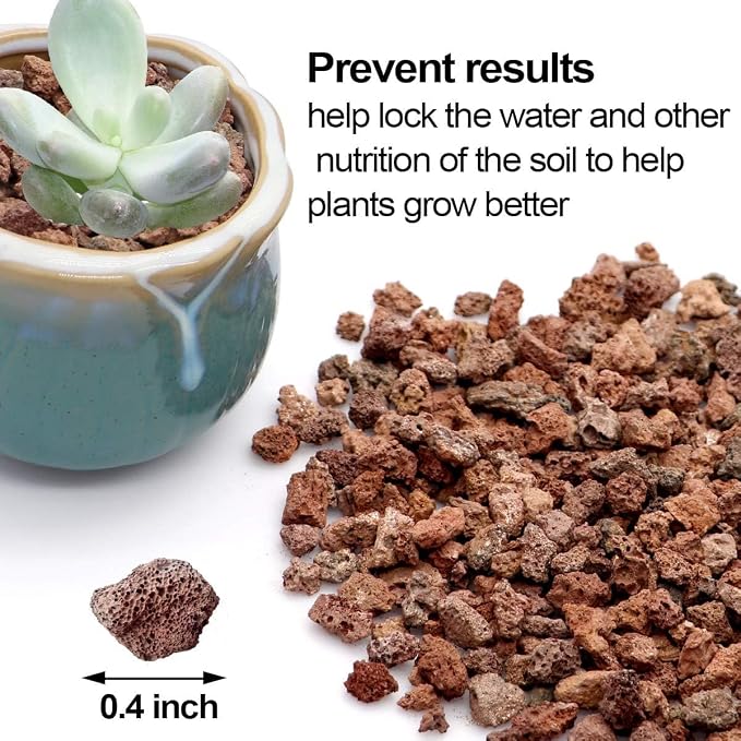 TOYPOPOR 6lb Red Lava Rocks Soil - Image 3