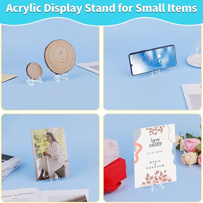 Reastar Card Display Stand, Acrylic Card Holder, 1.4 in | - Image 4