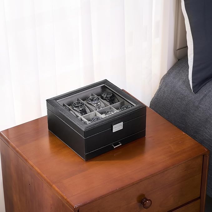 ProCase Watch Box, 8 Slot Watches Display Case - Image 3