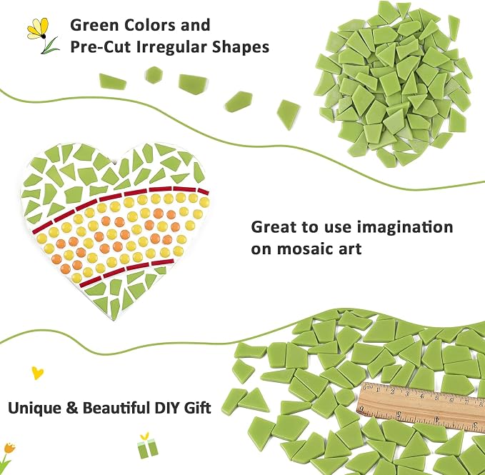 Youway Style Green Glass Mosaic Tiles - Image 7