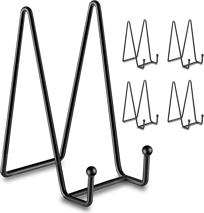Hoewina 5 Pack 8 Inch Plate Stands by Hoewina