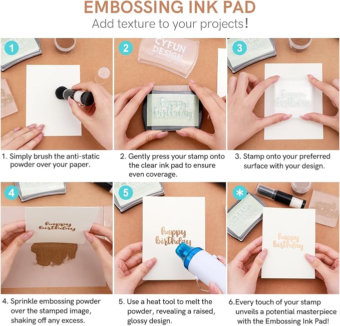 CYFUN DESIGN Clear Embossing Ink Pad - Image 2