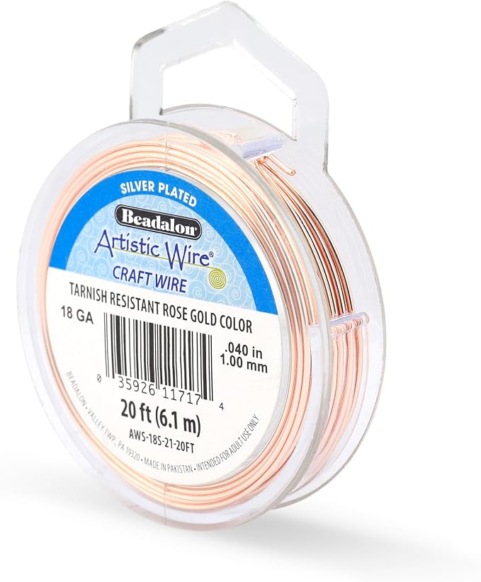 Artistic Wire, 18 Gauge Silver Plated Tarnish Resistant Colored Copper Craft by ArtisticWire