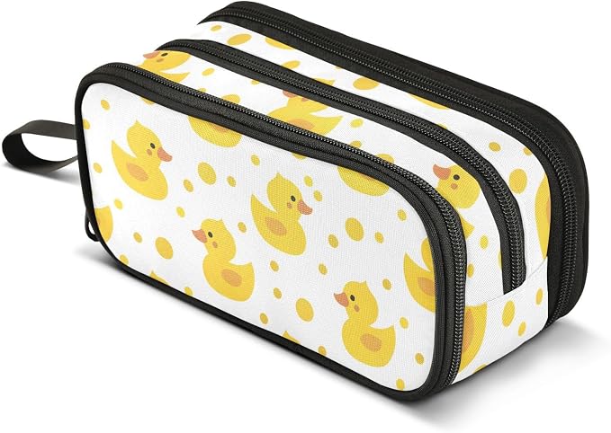 Cute Yellow Ducks Pencil Case Box Boys Girls Large Pencil Pouch Zipper by BOENLE-WELCOMEYOURCOMING