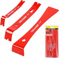 TOOLEAGUE 3Pcs Mini Flat Pry Bar Set,5-1/4",7-1/4"Small CrowBar,9-1/4" Beekeeper Scraper with Nail Puller,Woodworking Tools,Bee Hive Tool