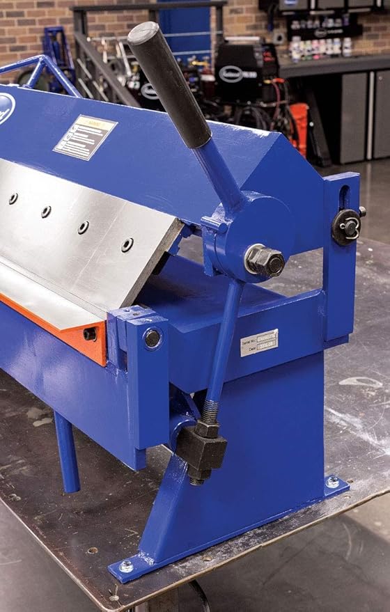 Eastwood 48 Inch Sheet Metal Pan and Box Brake with Adjustable Removable Fingers | High Versatility and Durability Sheet Metal Box Pan Brake | Bend Angle Up to 135 Deg. | 16 Removable Hardened Fingers