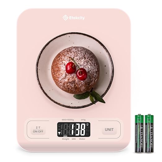 Etekcity Food Kitchen Scale, Digital Grams and Ounces, Medium | Tare function by Etekcity