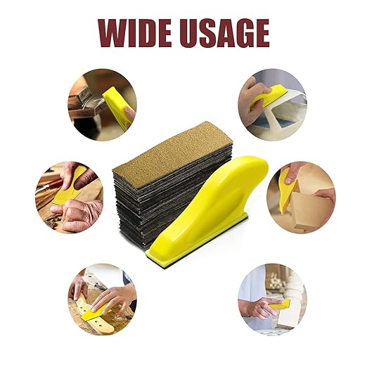 Micro Sander Kit 3.5 x 1 Inch Mini Sander Kit with 100Pcs Sandpaper Grit 40/60/80/100 /120/180/240/320/400/600