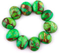 10pcs, Natural Gemstone Cabochon, Wholesale Assorted Flatback Crystals by CRYSTALINES
