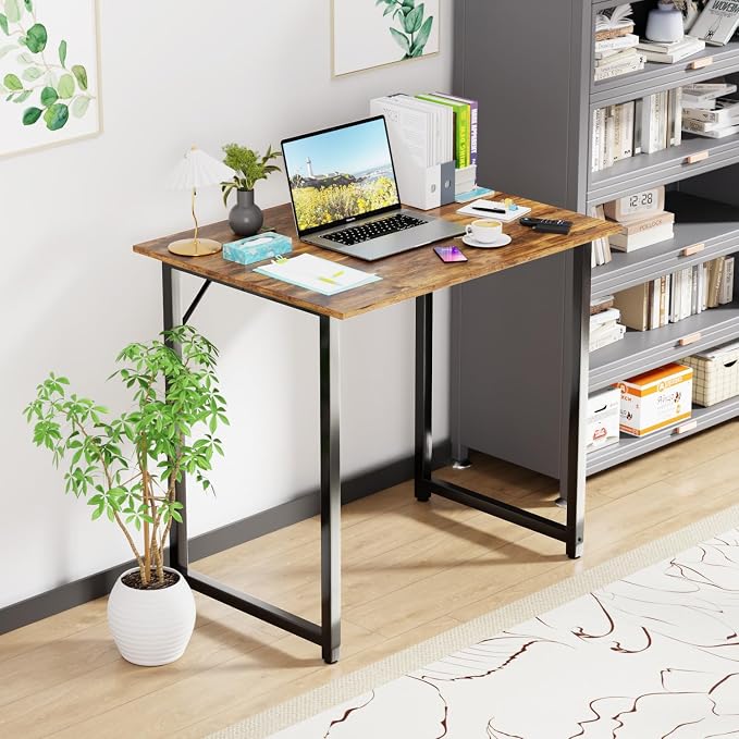 PayLessHere | 32 Inch Computer Desk | Brown | Office Desk - Image 2