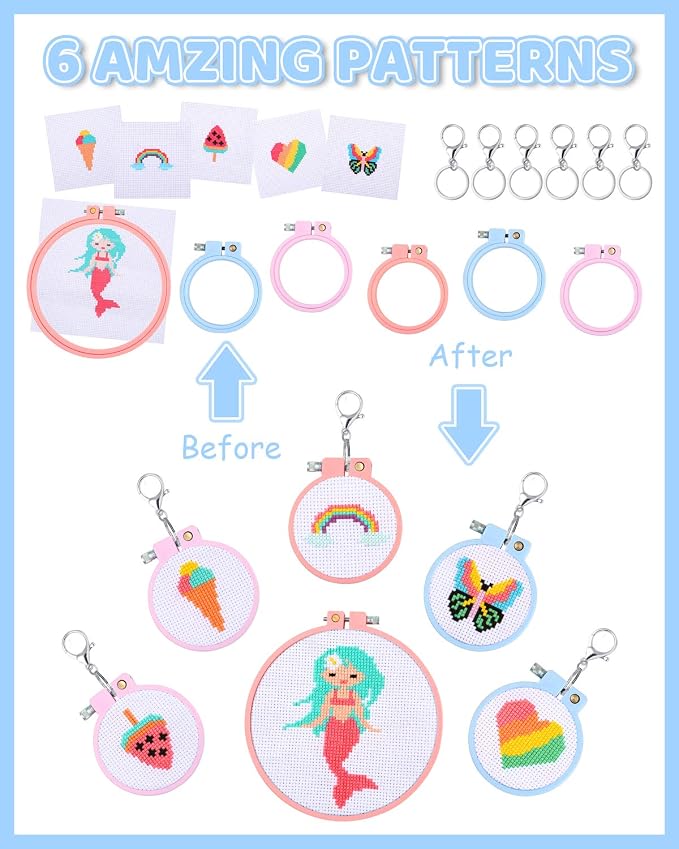Pllieay 6 Pcs Cross Stitch Kits - Image 4