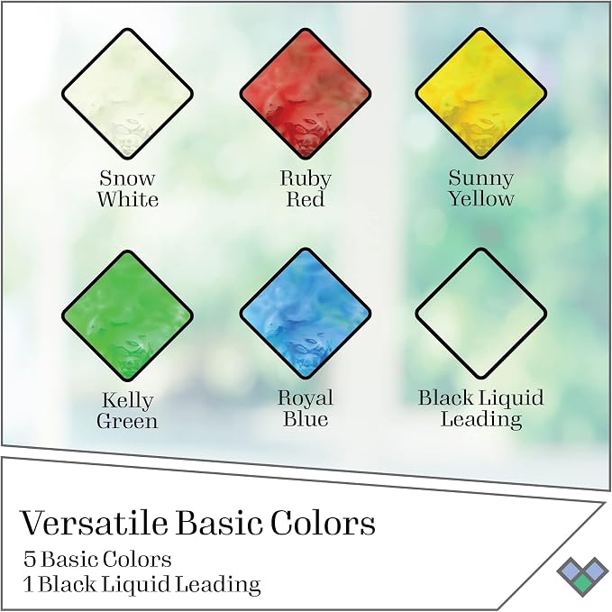 Gallery Glass, Basic Stained Kit, 6 Piece Glass Paint Set - Image 2