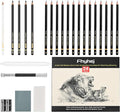 24 Piece Sketch Pencil Set, Graphite Charcoal by FHYHEJ