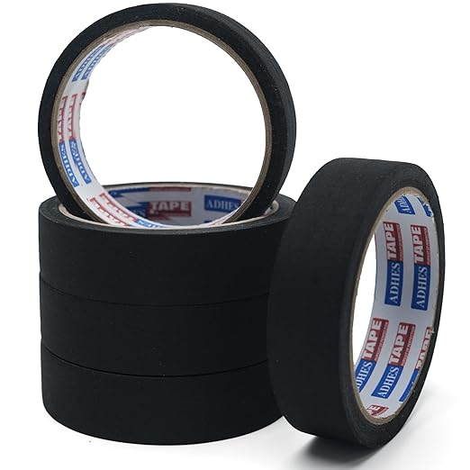 Adhes Wire Harness Tape, 5 Rolls 1inch x 50feet, High Temp Automotive Felt Cloth Tape for Engine Wire Loom, Noise Dampening, Cable Protection, and Electrical Bundling