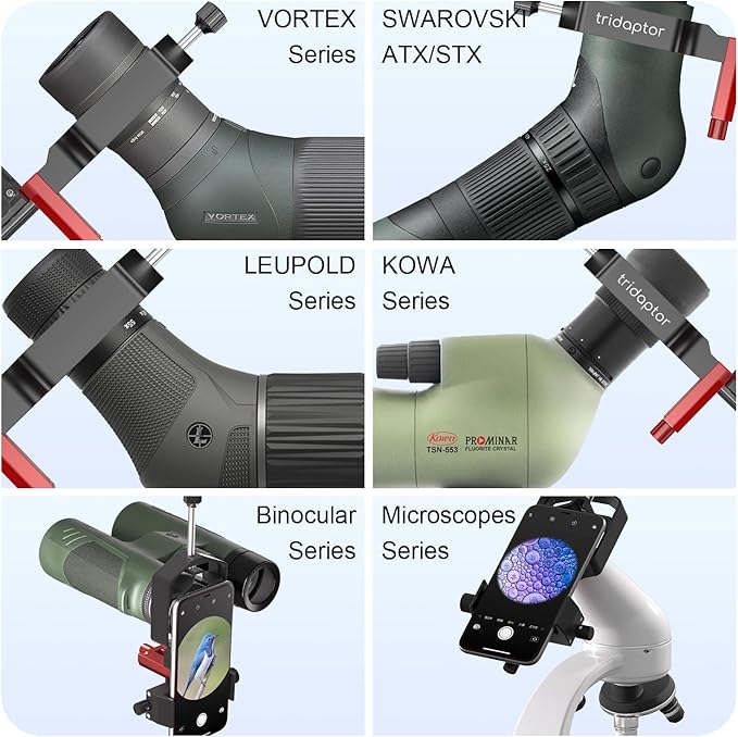 tridaptor - Universal Phone Scope Digiscoping Adapter|High-Precision XYZ Metal - Image 5