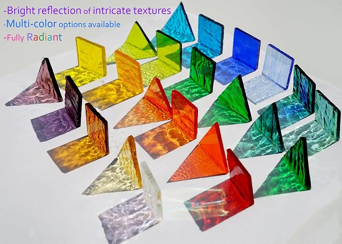 Large Transparent Textured Glass Tiles - Image 6