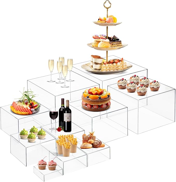 10 PCS Buffet Risers, Large Food Risers by Unknown