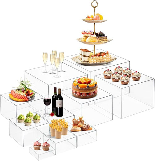 10 PCS Buffet Risers, Large Food Risers by Unknown
