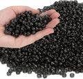 IOOLEEM 4000pcs Black Glitter Pony Beads, Beads by IOOLEEM