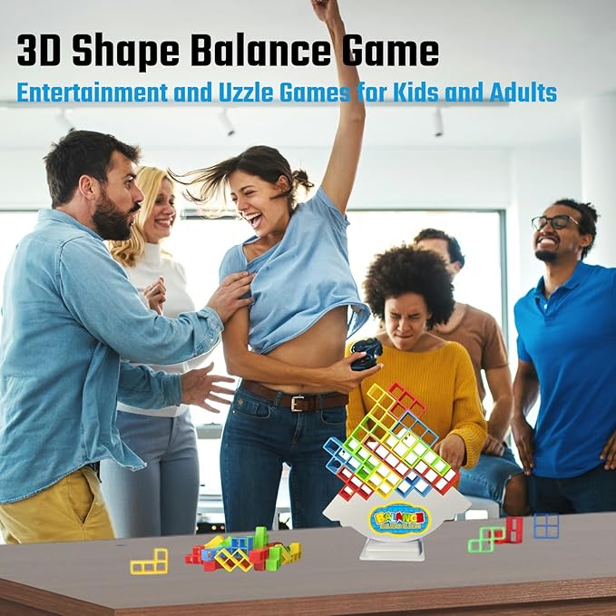 64 Pcs Stacking Tower Game - Image 4