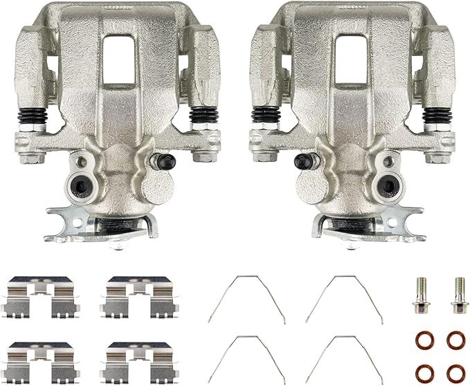 Torchbeam 2PCS Rear Driver and Passenger Side Brake Caliper for Honda Acura for 2008-2012 Accord, 2009-2014 TSX, Disc Brake Caliper Assembly with Bracket Replace #19B3358+19B3359