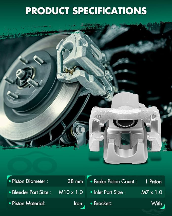 SCITOO 19B3193 19B3192 Rear Left & Right Disc Brake Calipers Assembly w/Bracket For Toyota For RAV4 2006-2012