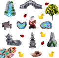 Fairy Garden Accessories 20Pcs Fairy Garden Bridge Pond Waterfall Kit | by MiniResinFigures