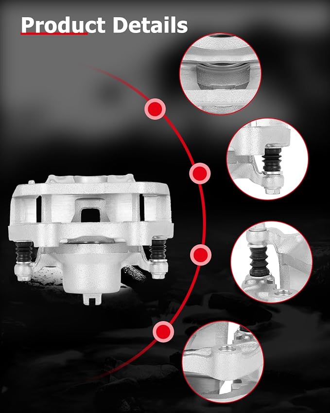 cciyu Front Left & Right Brake Calipers Assembly w/Bracket 19B2690 19B2691 2002 2003 2004 For Infiniti For I35,2002 2003 2004 2005 2006 For Nissan For Altima,2002 2003 2008 For Nissan For Maxima
