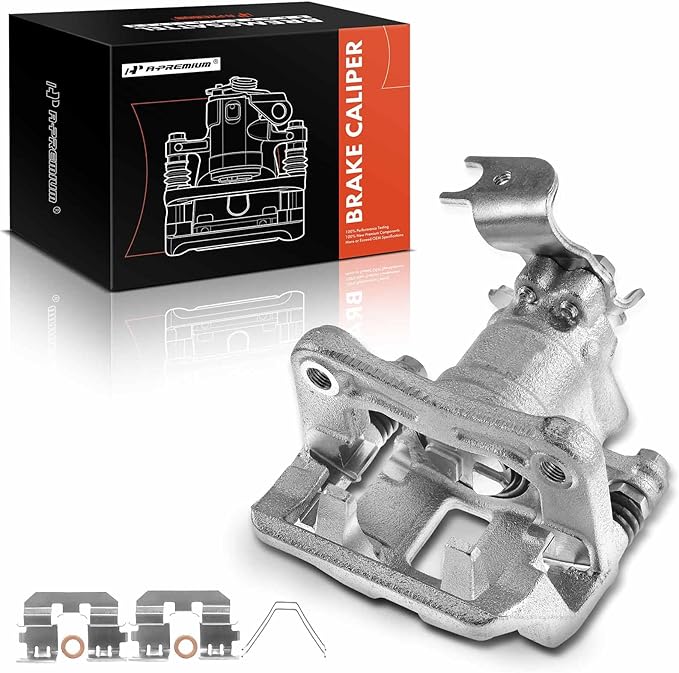 A-Premium Disc Brake Caliper Assembly with Bracket Compatible with Select Honda and Acura Models - Accord 2008-2012, TSX 2009-2014 - Rear Left Driver Side