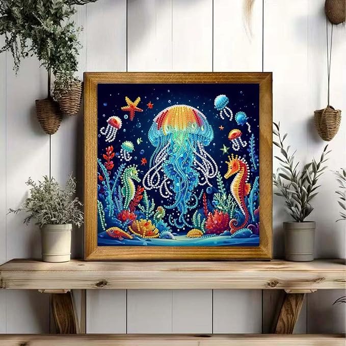 ZQEATRY Jellyfish Special Shape Diamond Art Kits - Image 3