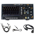 OWON Digital Oscilloscope with Dual-Channel Channels and Screen 7 inch / 18 cm, TFT-LCD Display, Portable Professional Oscilloscope Kit with 1GS/s Sampling Rate, Bandwidth 100MHz,SDS210