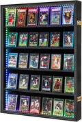 VERANI 35-Card LED Sports Star Card Frame, Lockable Shadow Box by VERANI