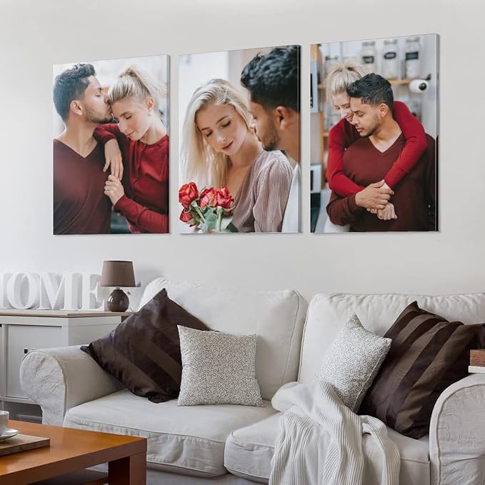 3 Panel Hanging Wall Art Set, Custom Canvas Prints - Image 3