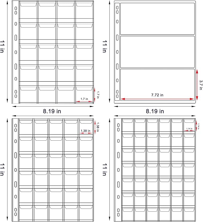 295pcs 2 in 1 Coin Collection Book Set, Coin Collection Supplies, Coin Holders - Image 2
