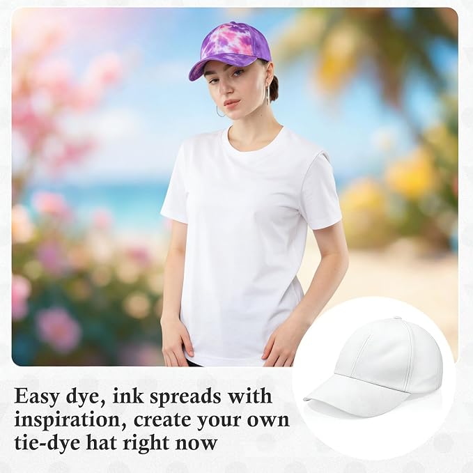 Syhood White Baseball Cap Blank Hat - Image 3