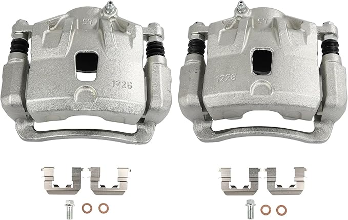 cciyu Front Left & Right Brake Calipers Assembly w/Bracket 19B6464 19B6465 2011 2012 2013 2014 2015 2016 For Hyundai For Elantra,2013 2014 For Hyundai For Elantra Coupe