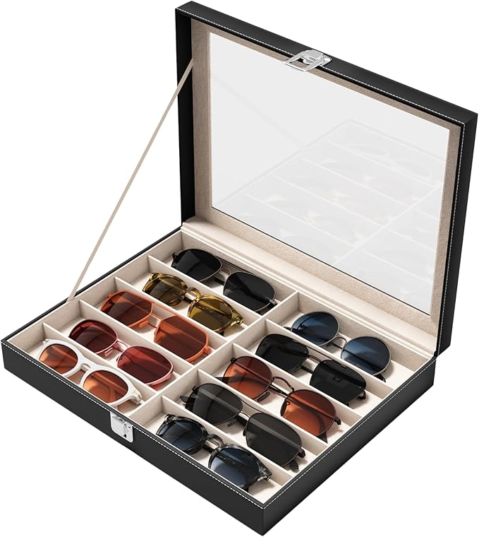 NEWLOOP 10/30 Slots Sunglass Organizer by NewloopStorageBox-Nomess