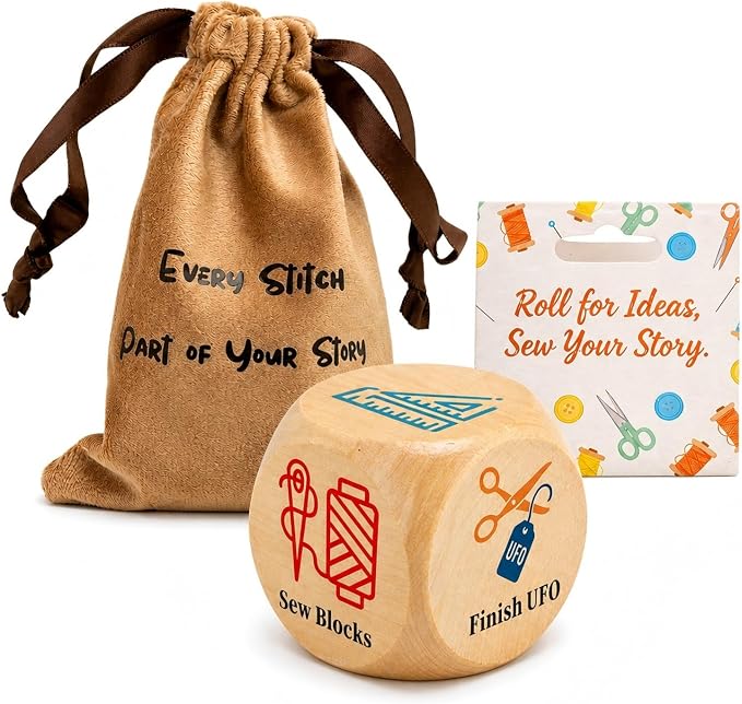 Quilting Decision Dice, Wooden Dice by Unknown