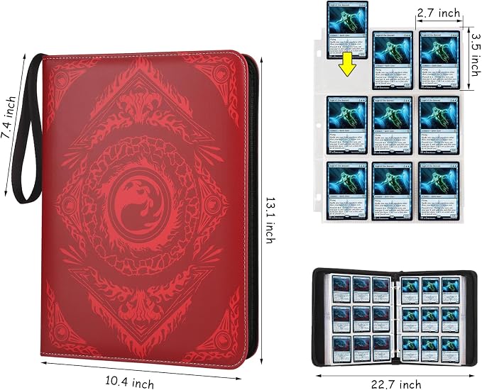 9-Pocket Card Binder for MTG, 720 Double Sided Pocket PU Trading Collection - Image 2