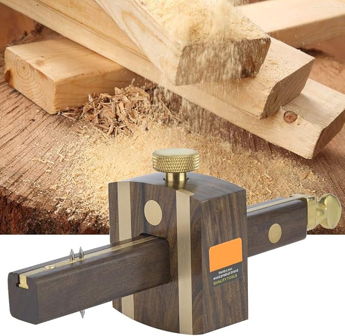Adjustable Wood Marking Gauge,8 Inch Marking Gauge Woodworking Marking Gauge,Drawing Measuring Tools Scribing Marking Gauge Gauge for Carpenter Accessories