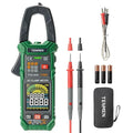TESMEN TCM-300A Inrush Clamp Meter Multimeter 6000 Counts TRMS, Auto-Ranging Voltmeter Amp Meter with AC Current Capacitance AC/DC Voltage NCV/Live Wire Resistance Diode Temperature Continuity – Green